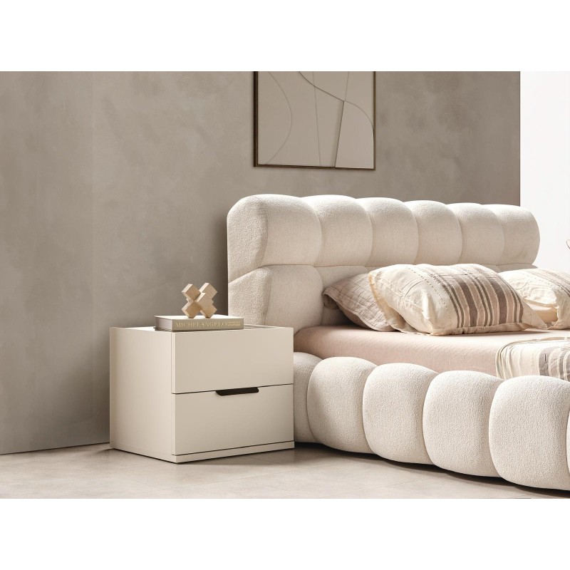 Κρεβάτι Διπλό Babuu Bubble - Για στρώμα 160x200 - Με αποθηκευτικό Χώρο - Χρώμα Ivory