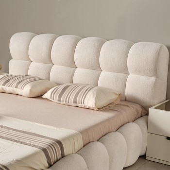 Κρεβάτι Διπλό Babuu Bubble - Για στρώμα 160x200 - Με αποθηκευτικό Χώρο - Χρώμα Ivory