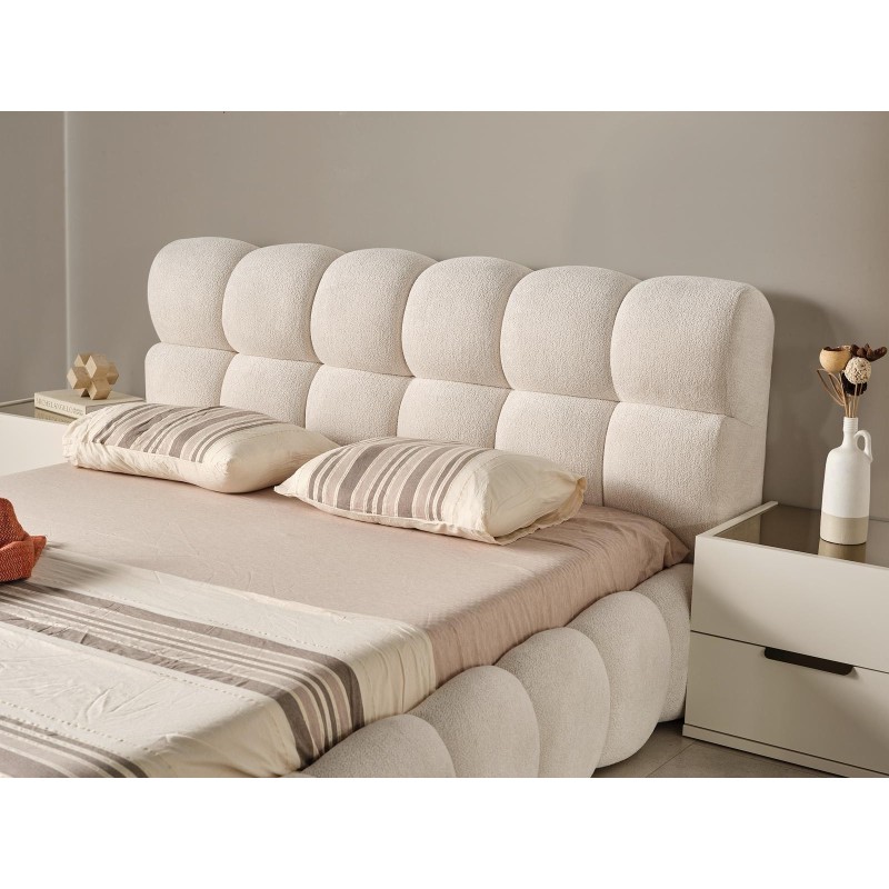 Κρεβάτι Διπλό Babuu Bubble - Για στρώμα 160x200 - Με αποθηκευτικό Χώρο - Χρώμα Ivory