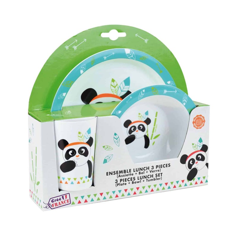 Indian Panda παιδικό σερβίτσιο φαγητού (005672)