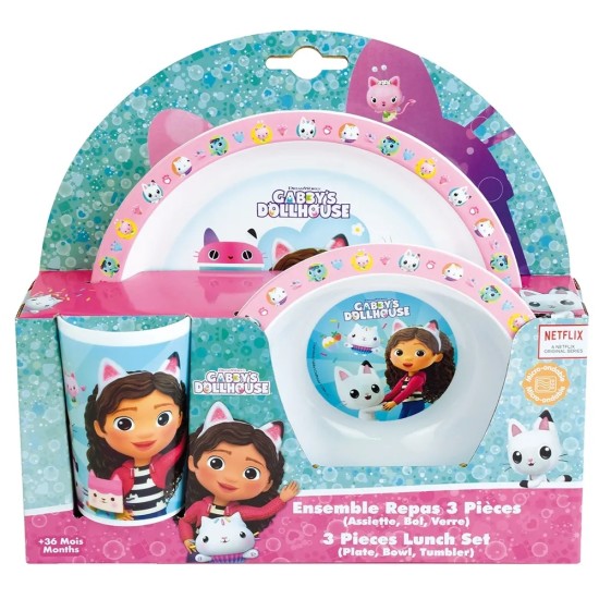 Gabbys Dollhouse παιδικό σερβίτσιο φαγητού (006263)