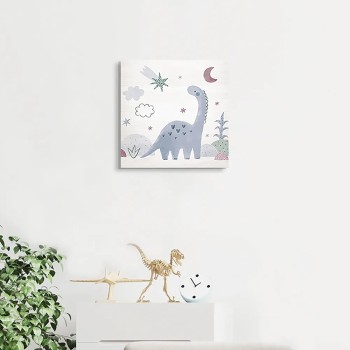 Violet Diplodocus ξύλινο κάδρο (21225)