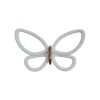 White Metal Butterflies 3D μεταλλικές (24006)