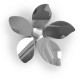 Silver Flowers 3D πολυπροπυλενίου (24017) Silver Flowers 3D πολυπροπυλενίου (24017)