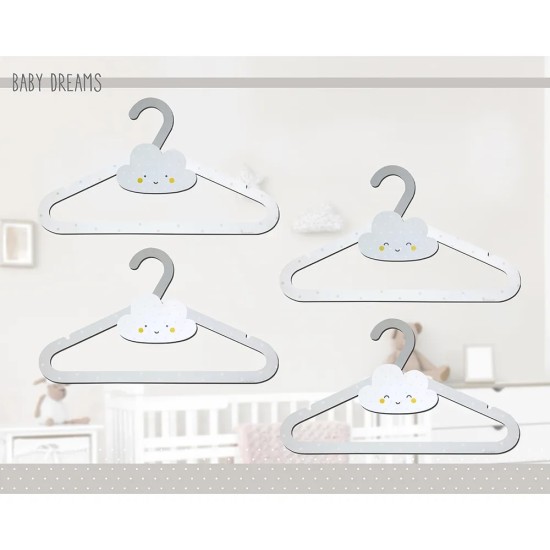 Baby Dreams Gray κρεμάστρες (4010E) Baby Dreams Gray κρεμάστρες (4010E)
