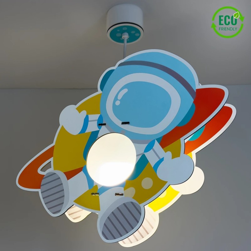 Spaceman MDF παιδικό φωτιστικό οροφής (41347)