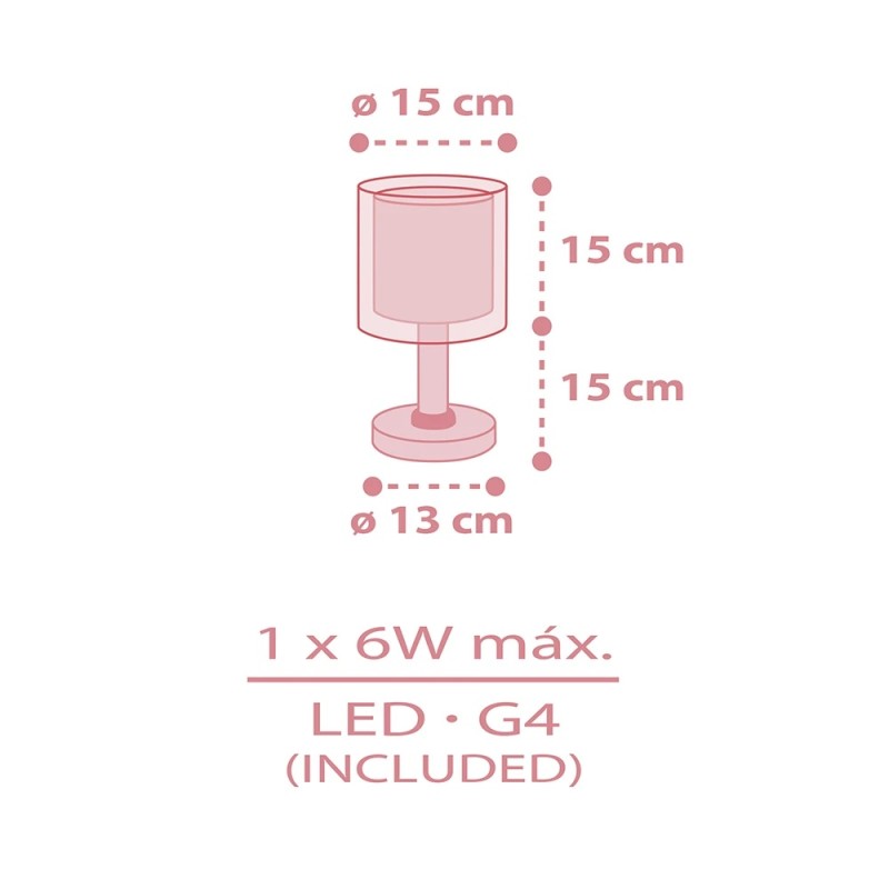 Baby Teddy Pink επιτραπέζιο φωτιστικό (41571S)