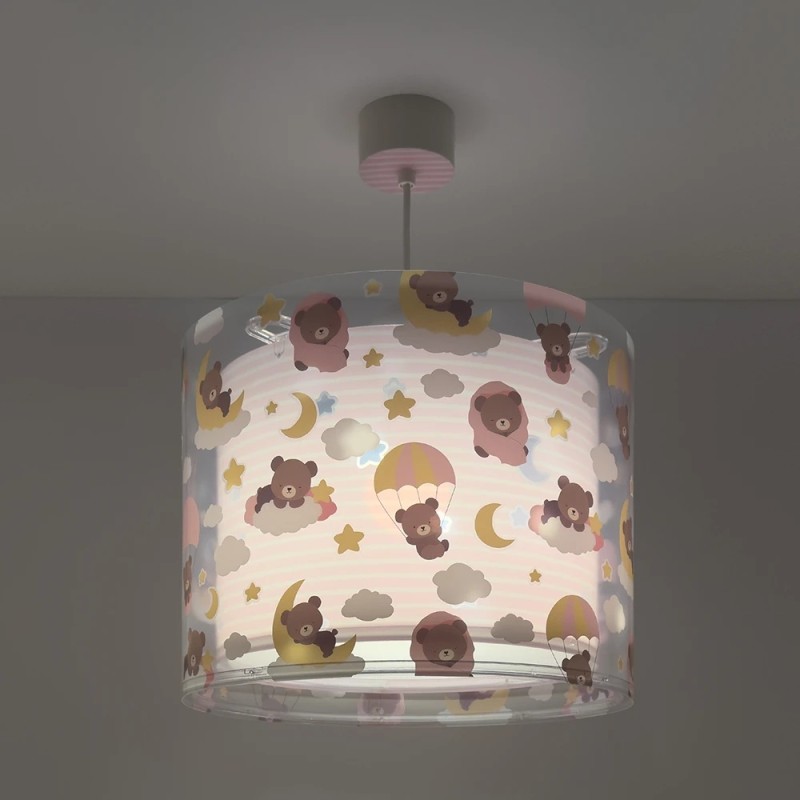 Baby Teddy Pink φωτιστικό οροφής (41572S)