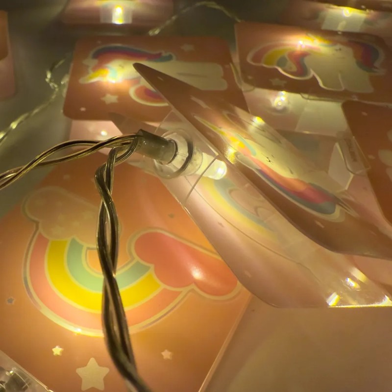 Unicorns γιρλάντα παιδικό φωτιστικό (41595)