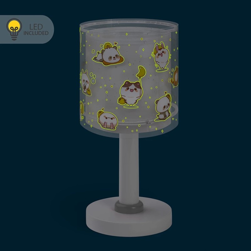 Kawaii Grey επιτραπέζιο φωτιστικό (41761E)
