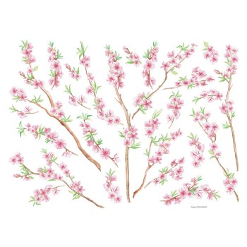 Peach Brance αυτοκόλλητα τοίχου βινυλίου (44232)