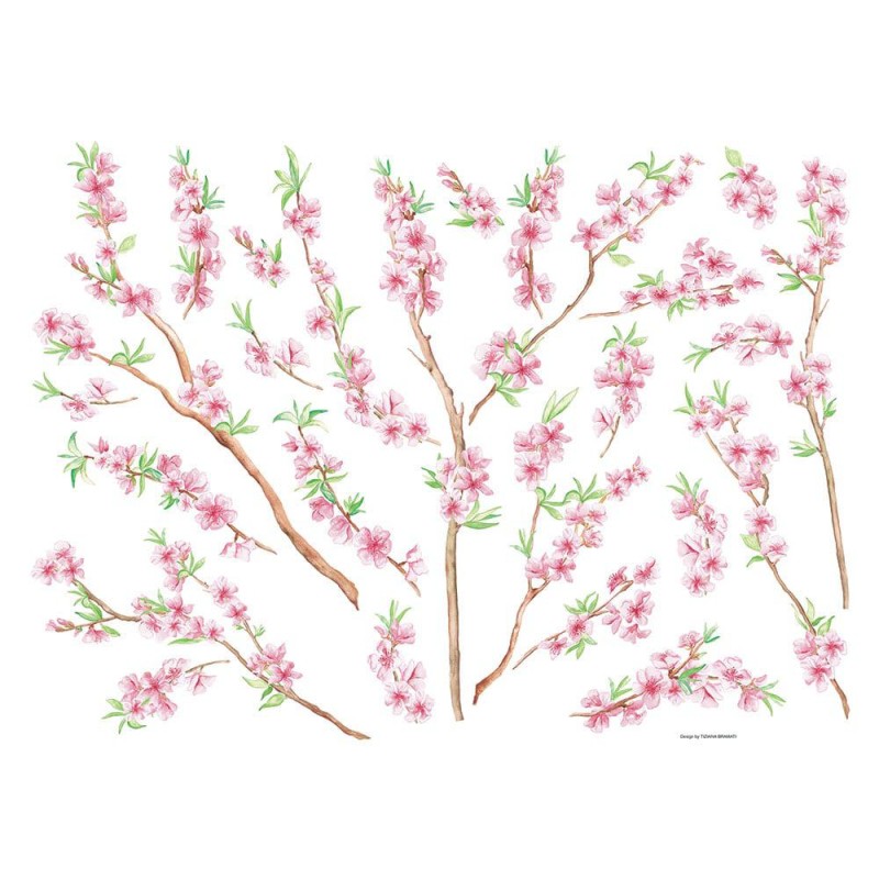Peach Brance αυτοκόλλητα τοίχου βινυλίου (44232)