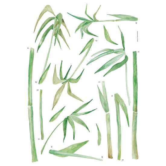 Bamboo αυτοκόλλητα τοίχου βινυλίου (44233) Bamboo αυτοκόλλητα τοίχου βινυλίου (44233)
