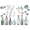 Flowers in Bottles αυτοκόλλητα τοίχου (44241)