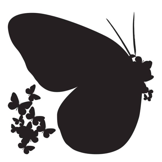 Butterflies Silhouettes αυτοκόλλητα τοίχου βινυλίου M (54110) Butterflies Silhouettes αυτοκόλλητα τοίχου βινυλίου M (54110)