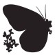 Butterflies Silhouettes αυτοκόλλητα τοίχου βινυλίου M (54110) Butterflies Silhouettes αυτοκόλλητα τοίχου βινυλίου M (54110)