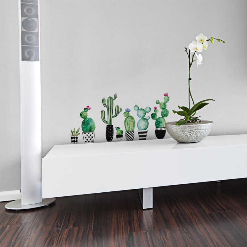 Watercolour Cactus αυτοκόλλητα τοίχου βινυλίου (54114)