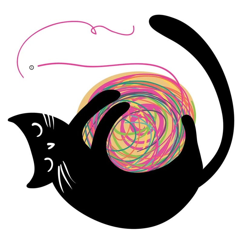 Joyful Cats αυτοκόλλητα τοίχου (54124)