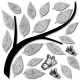 Branch αφρώδη αυτοκόλλητα τοίχου M (54507) Branch αφρώδη αυτοκόλλητα τοίχου M (54507)