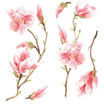 Magnolia αυτοκόλλητα τοίχου βινυλίου (59155)
