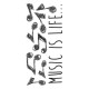 Music αυτοκόλλητα τοίχου βινυλίου S (59160) Music αυτοκόλλητα τοίχου βινυλίου S (59160)