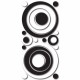 Black & White Circles αφρώδη αυτοκόλλητα τοίχου S (59508) Black & White Circles αφρώδη αυτοκόλλητα τοίχου S (59508)
