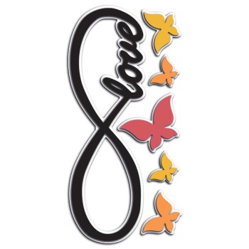 Infinity αφρώδη αυτοκόλλητα τοίχου S (59517)