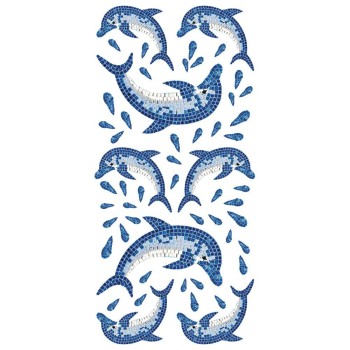 Dolphins αυτοκόλλητα τοίχου βινυλίου (59601)