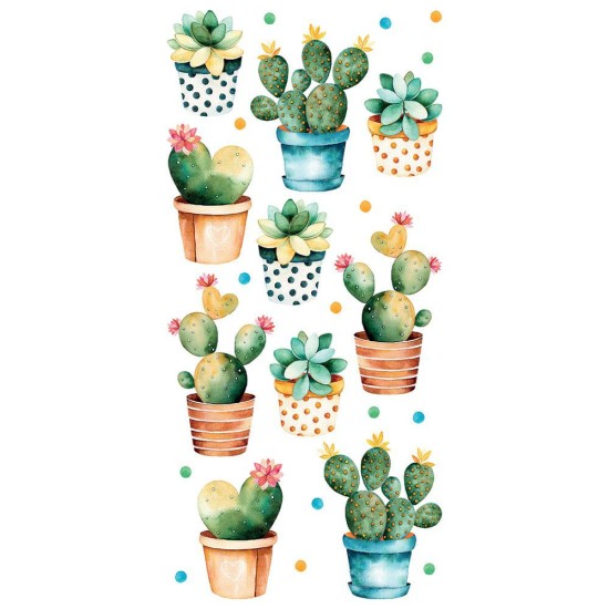Cactus αυτοκόλλητα τοίχου βινυλίου (59615) Cactus αυτοκόλλητα τοίχου βινυλίου (59615)