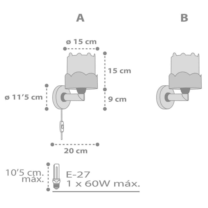 Baby Bunny Sommon απλίκα τοίχου διπλού τοιχώματος (61159 S)