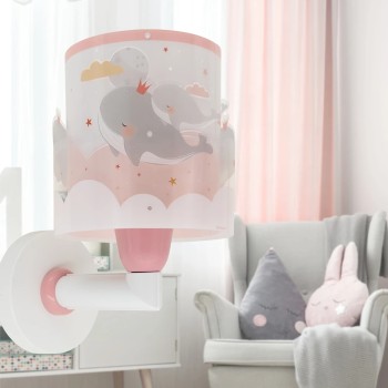 Whale Dreams Pink απλίκα τοίχου (61179S)
