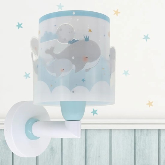 Whale Dreams Blue απλίκα τοίχου (61179T) Whale Dreams Blue απλίκα τοίχου (61179T)