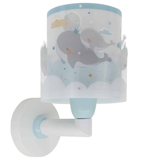 Whale Dreams Blue απλίκα τοίχου (61179T) Whale Dreams Blue απλίκα τοίχου (61179T)