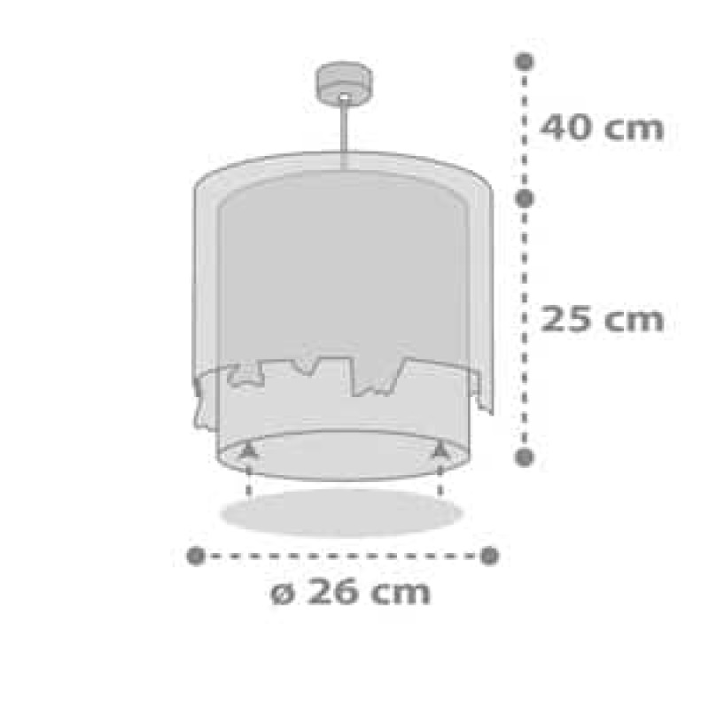 Loving Deer παιδικό φωτιστικό οροφής (61272)