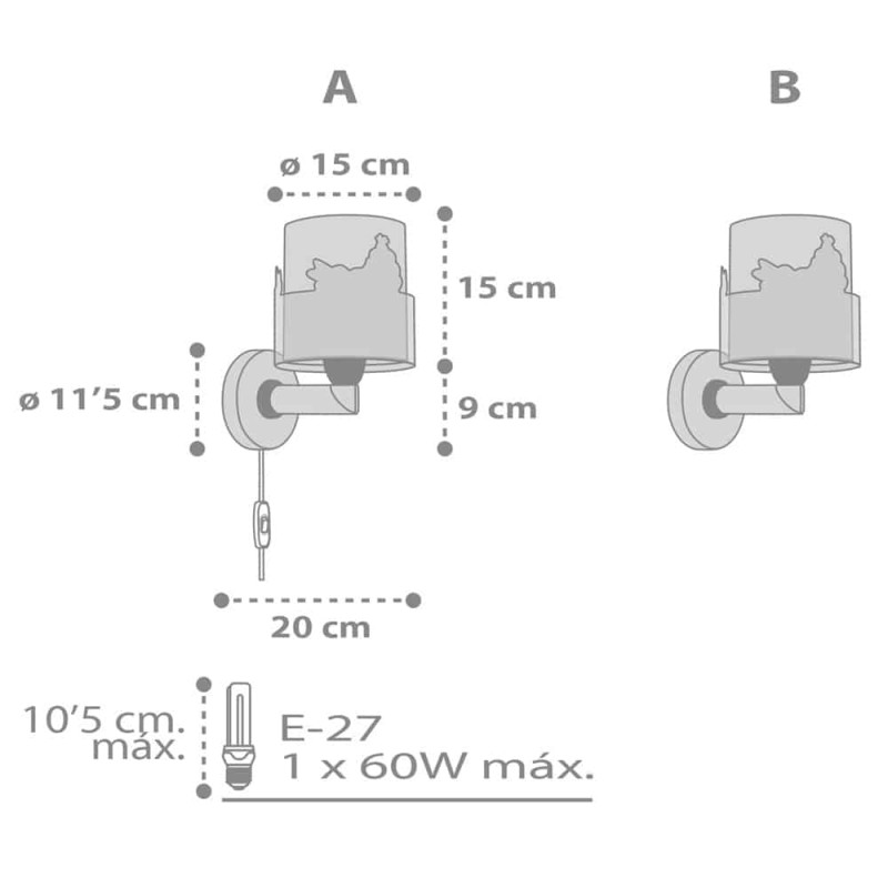 Loving Deer απλίκα τοίχου διπλού τοιχώματος (61279)