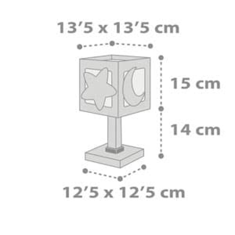 MoonLight Green κομοδίνου παιδικό φωτιστικό (63231H)