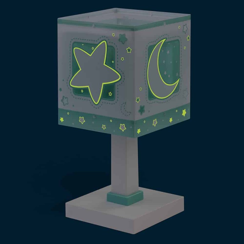 MoonLight Green κομοδίνου παιδικό φωτιστικό (63231H)