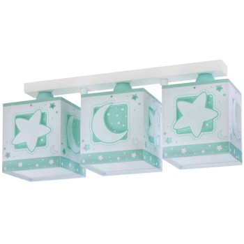 MoonLight Green τρίφωτο οροφής ράγας (63233NH)