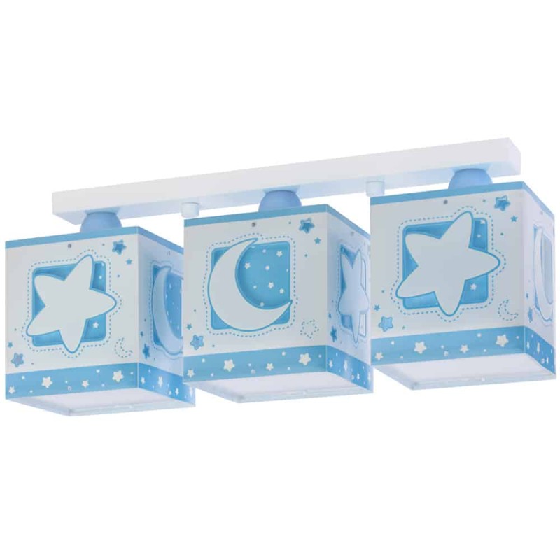 MoonLight Blue τρίφωτο οροφής ράγας (63233NT)