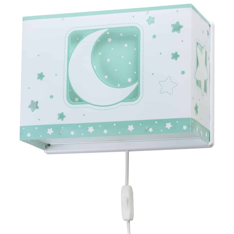 MoonLight Green απλίκα τοίχου διπλού τοιχώματος (63238[H])