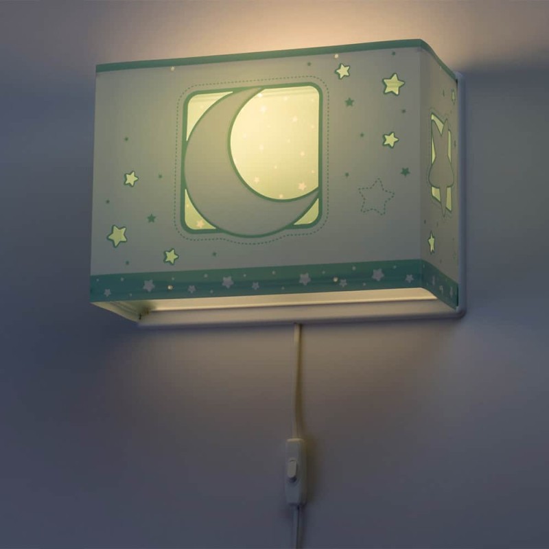 MoonLight Green απλίκα τοίχου διπλού τοιχώματος (63238[H])