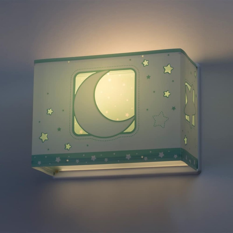 MoonLight Green απλίκα τοίχου διπλού τοιχώματος (63238[H])