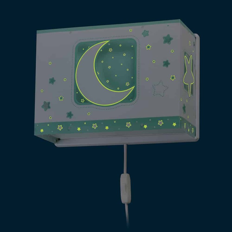 MoonLight Green απλίκα τοίχου διπλού τοιχώματος (63238[H])