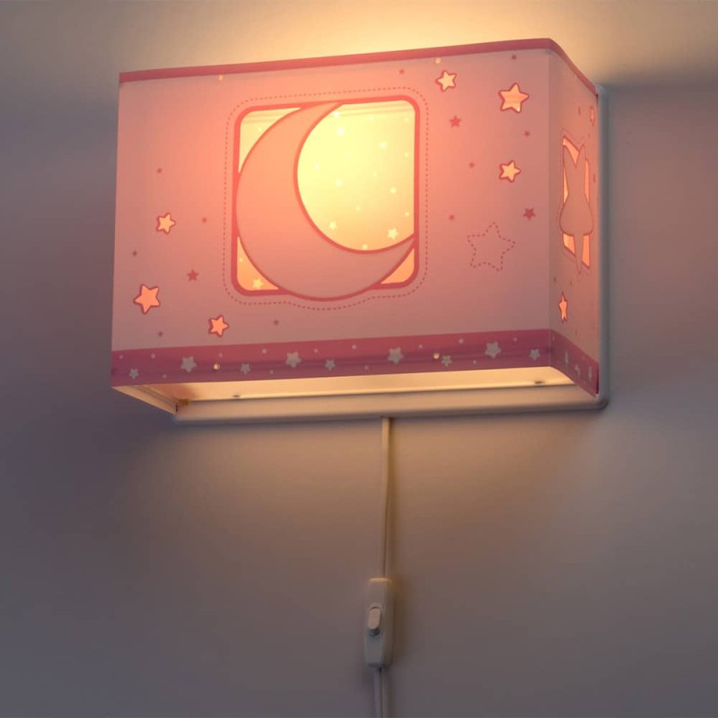 MoonLight Pink απλίκα τοίχου διπλού τοιχώματος (63238[S])