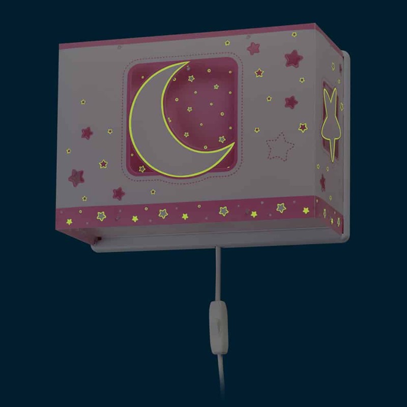 MoonLight Pink απλίκα τοίχου διπλού τοιχώματος (63238[S])