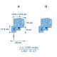 Moonlight Blue απλίκα τοίχου (63239T) Moonlight Blue απλίκα τοίχου (63239T)