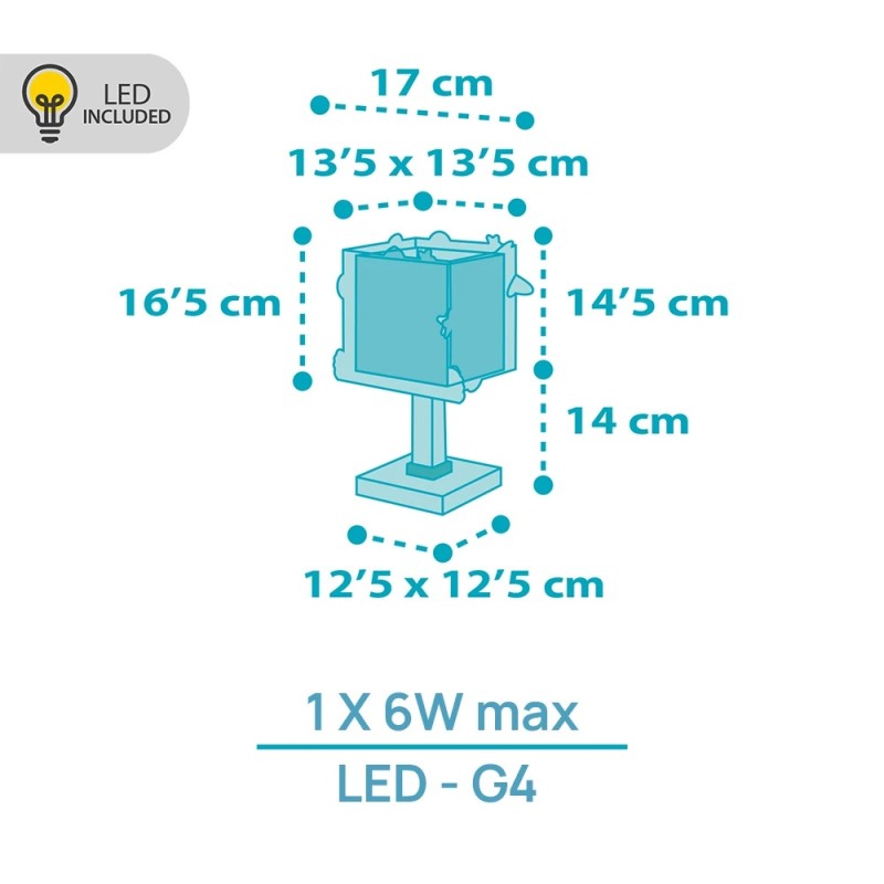 Rocket επιτραπέζιο παιδικό φωτιστικό (63351N)