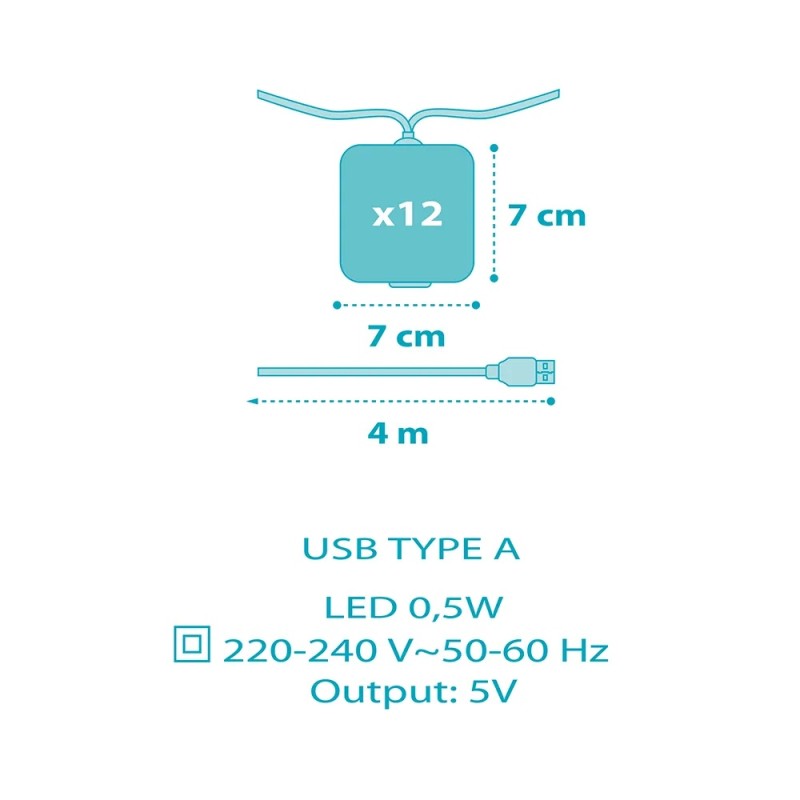 Rocket γιρλάντα παιδικό φωτιστικό (63355)