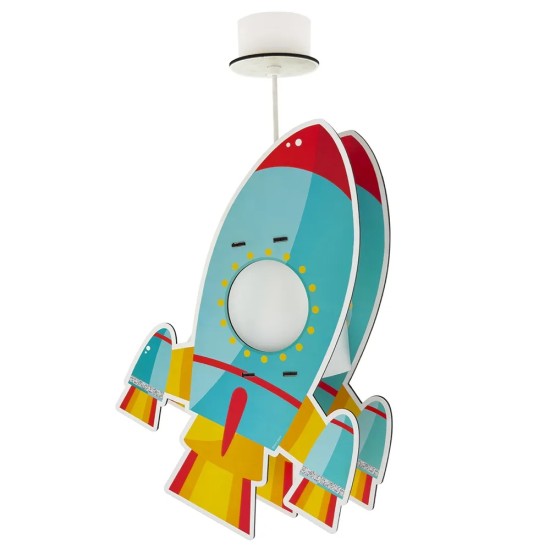 Rocket MDF παιδικό φωτιστικό οροφής (63357)