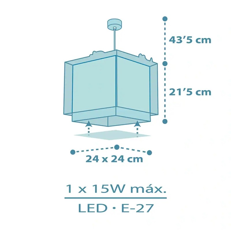 Baby Dinos κρεμαστό παιδικό φωτιστικό οροφής (63452)